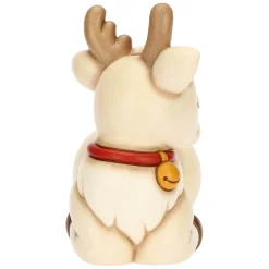 THUN Renna Robin seduta in ceramica, media* Addobbi Natalizi|Figure