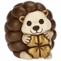 THUN Riccio Ricky con quadrifoglio portafortuna in ceramica* Addobbi Natalizi|Figure