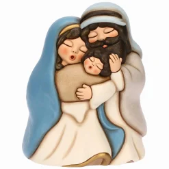 THUN Sacra Famiglia in ceramica con campana in vetro* Presepe