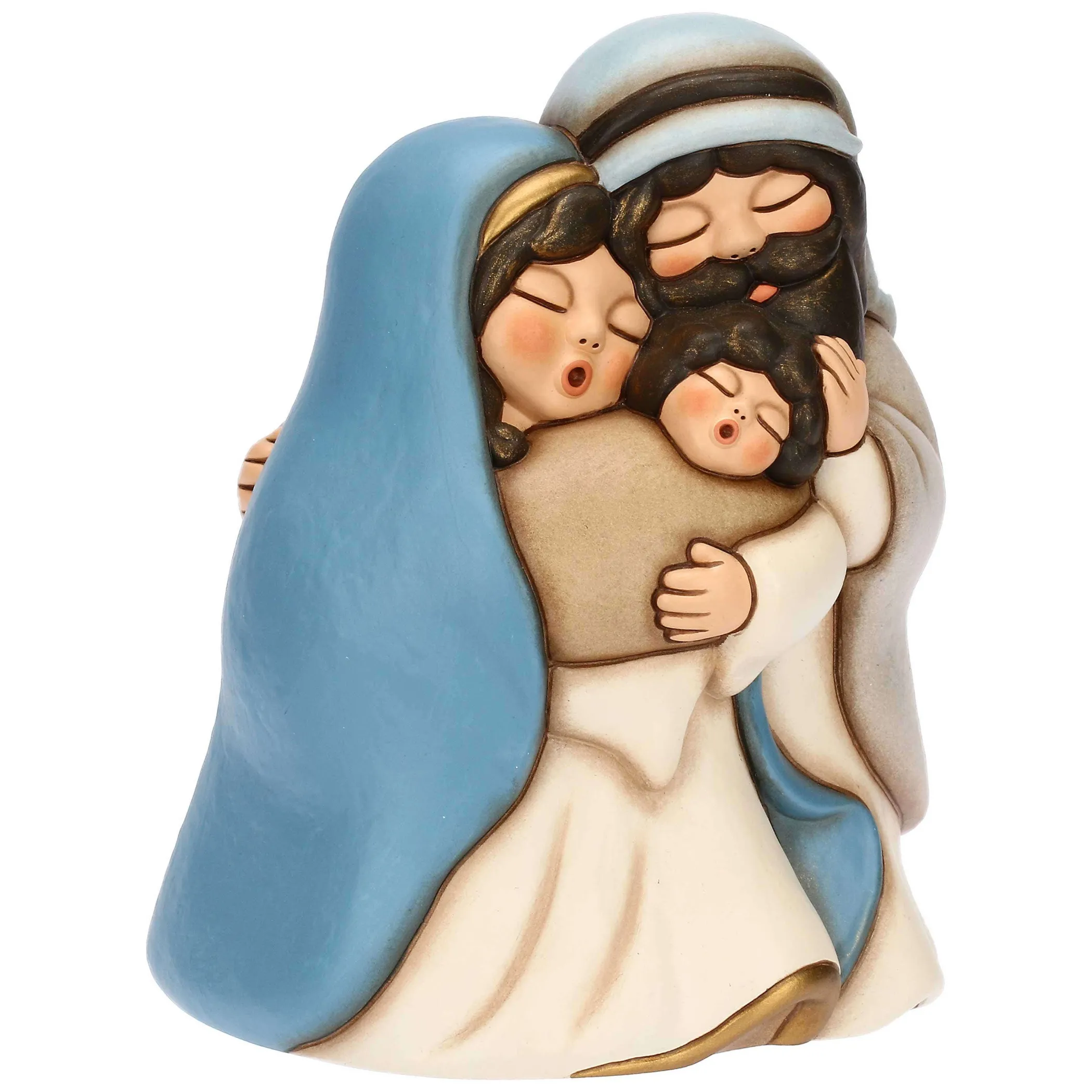 THUN Sacra Famiglia in ceramica con campana in vetro* Presepe