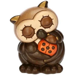 THUN Salvadanaio con gufo Lucky in ceramica* Animali E Mini Animali|Bomboniere Comunione