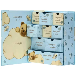 THUN Scatola ricordi blu con Teddy* Regalo Nascita
