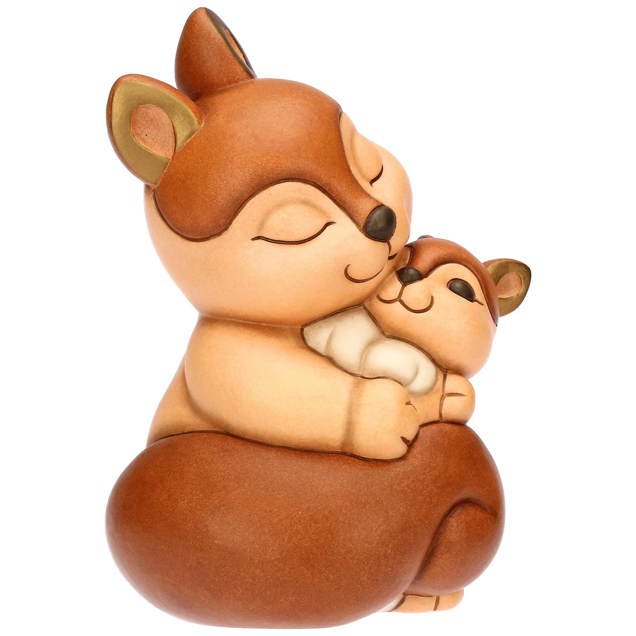 THUN Scoiattolo Diva con cucciolo in ceramica* Animali E Mini Animali|Figure