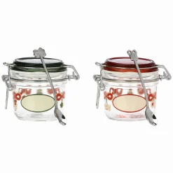 THUN Set 2 barattoli piccoli e 2 cucchiaini Magico Natale* Biscottiere E Barattoli|Accessori Natalizi Per La Tavola