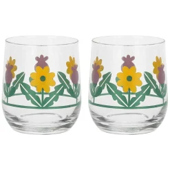 THUN Set 2 bicchieri acqua in vetro Florianne primavera* Bicchieri E Caraffe