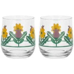 THUN Set 2 bicchieri acqua in vetro Florianne primavera* Bicchieri E Caraffe