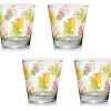 THUN Set 4 bicchieri colorati in vetro Happy Country* Bicchieri E Caraffe