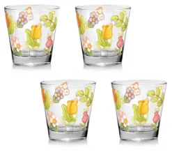 THUN Set 4 bicchieri colorati in vetro Happy Country* Bicchieri E Caraffe