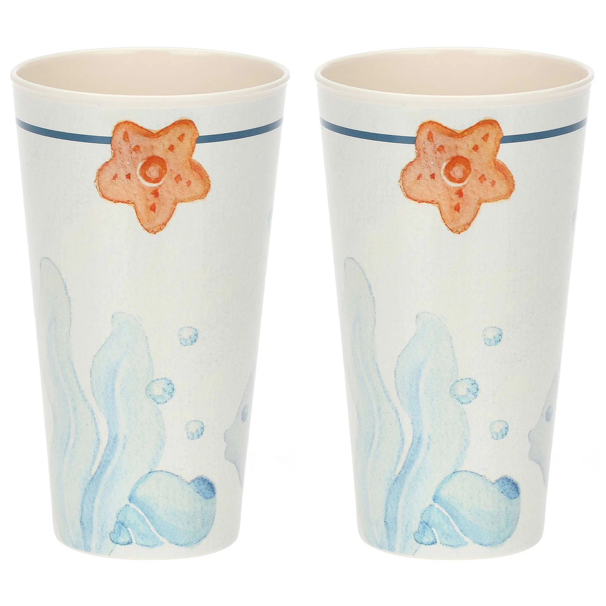 THUN Set 2 bicchieri in melamina Mare da amare* Bicchieri E Caraffe