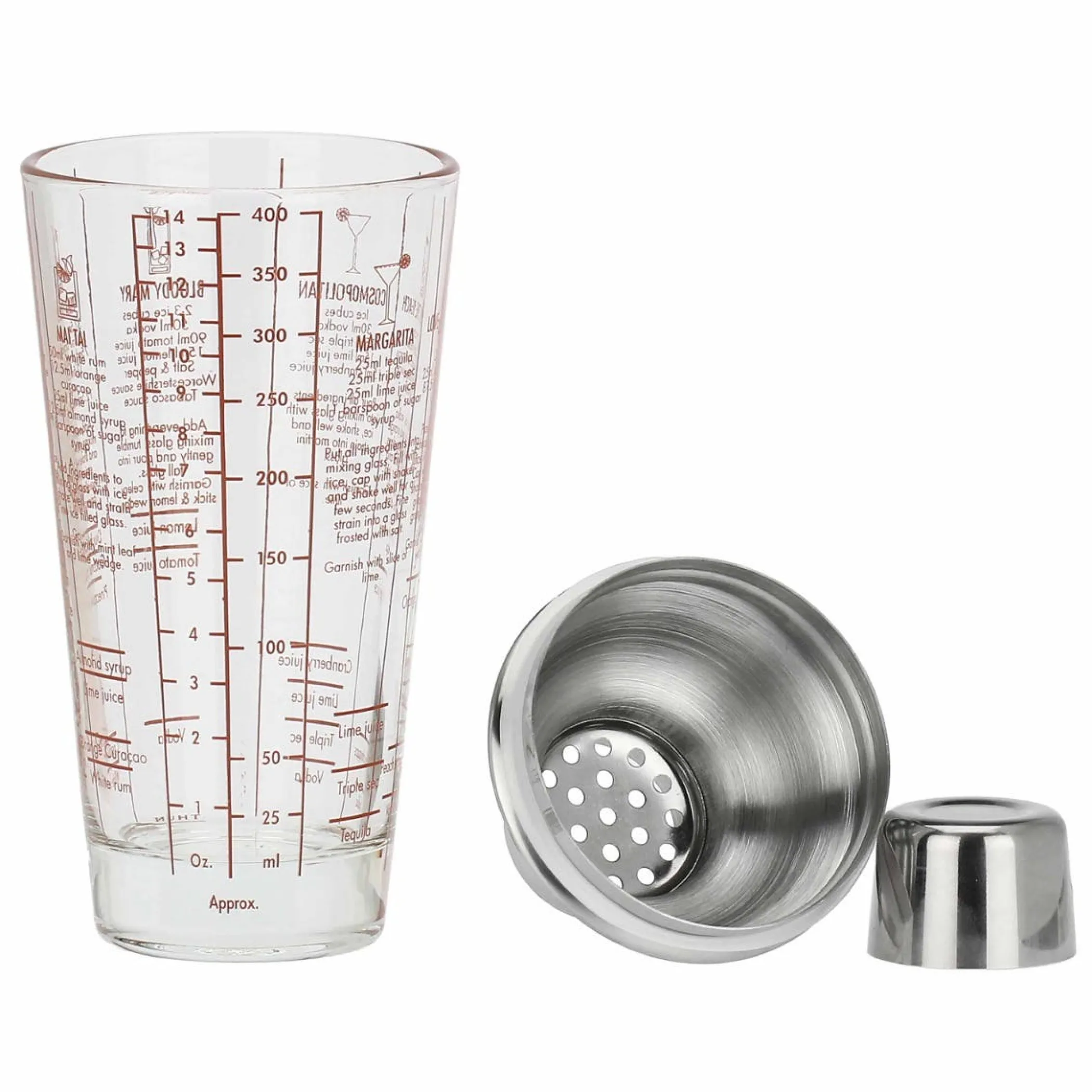 THUN Set 2 bicchieri Martini con shaker Sorprese di Natale* Bicchieri E Caraffe|Accessori Natalizi Per La Tavola