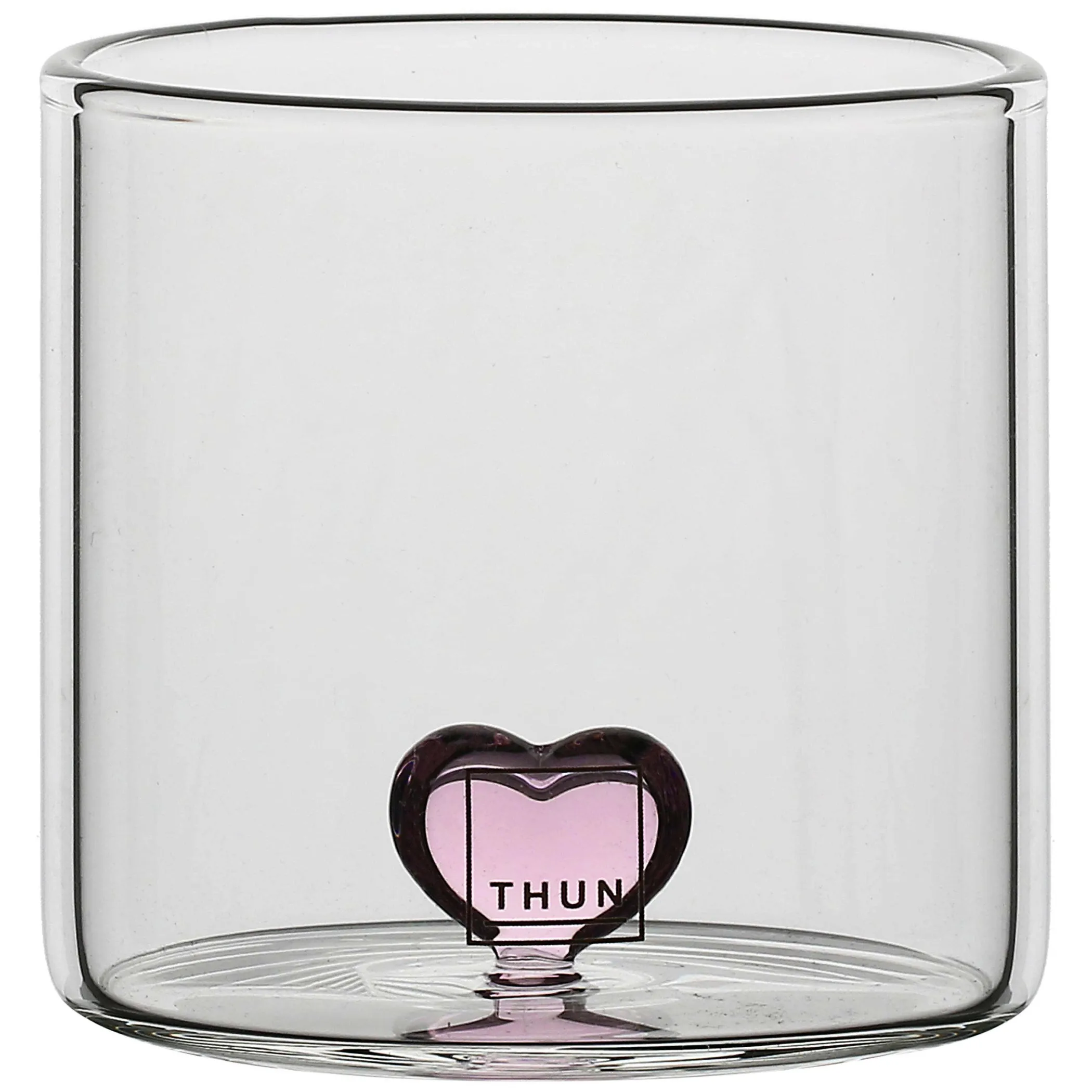 THUN Set 2 bicchierini in vetro con cuore* Bomboniere Anniversario|Bomboniere Matrimonio