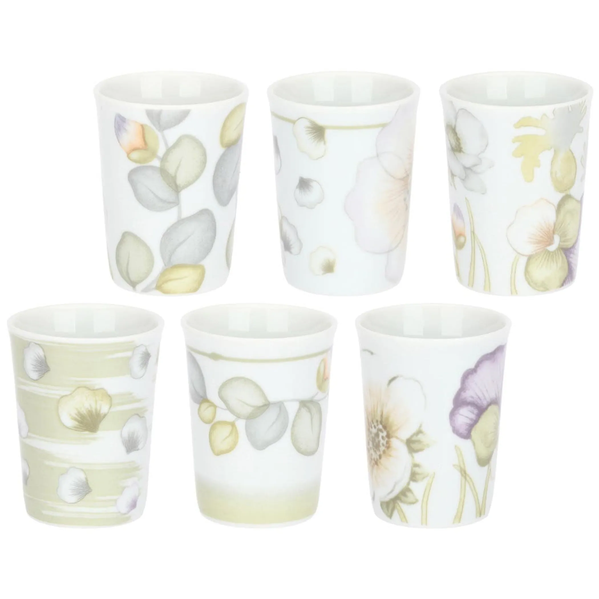 THUN Set 6 caffeini in porcellana Bloom* Set Tazzine E Tazze