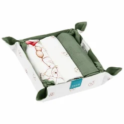 THUN Set 3 canovacci con cestino in tessuto Inverno incantato* Tovaglie Runner E Altro Tessile