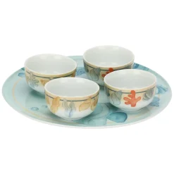 THUN Set 4 ciotoline con vassoio in porcellana Mare da amare* Altri Complementi Per La Tavola|Teglie E Insalatiere