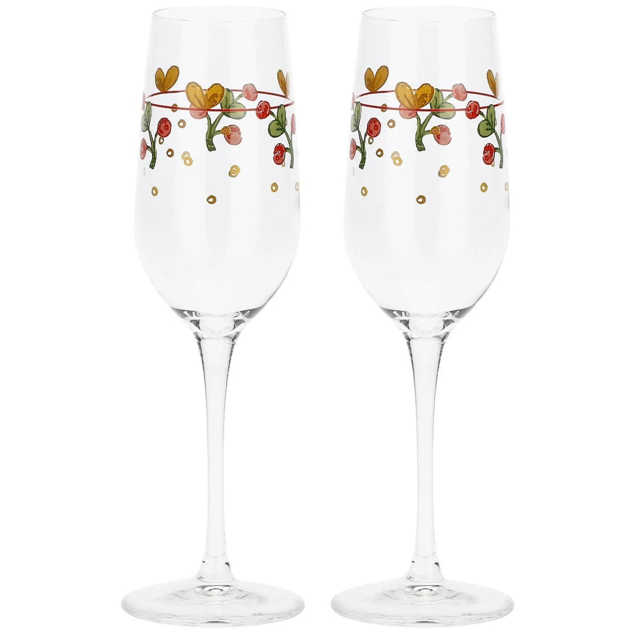 THUN Set 2 flûte Sweet Christmas* Bicchieri E Caraffe|Accessori Natalizi Per La Tavola