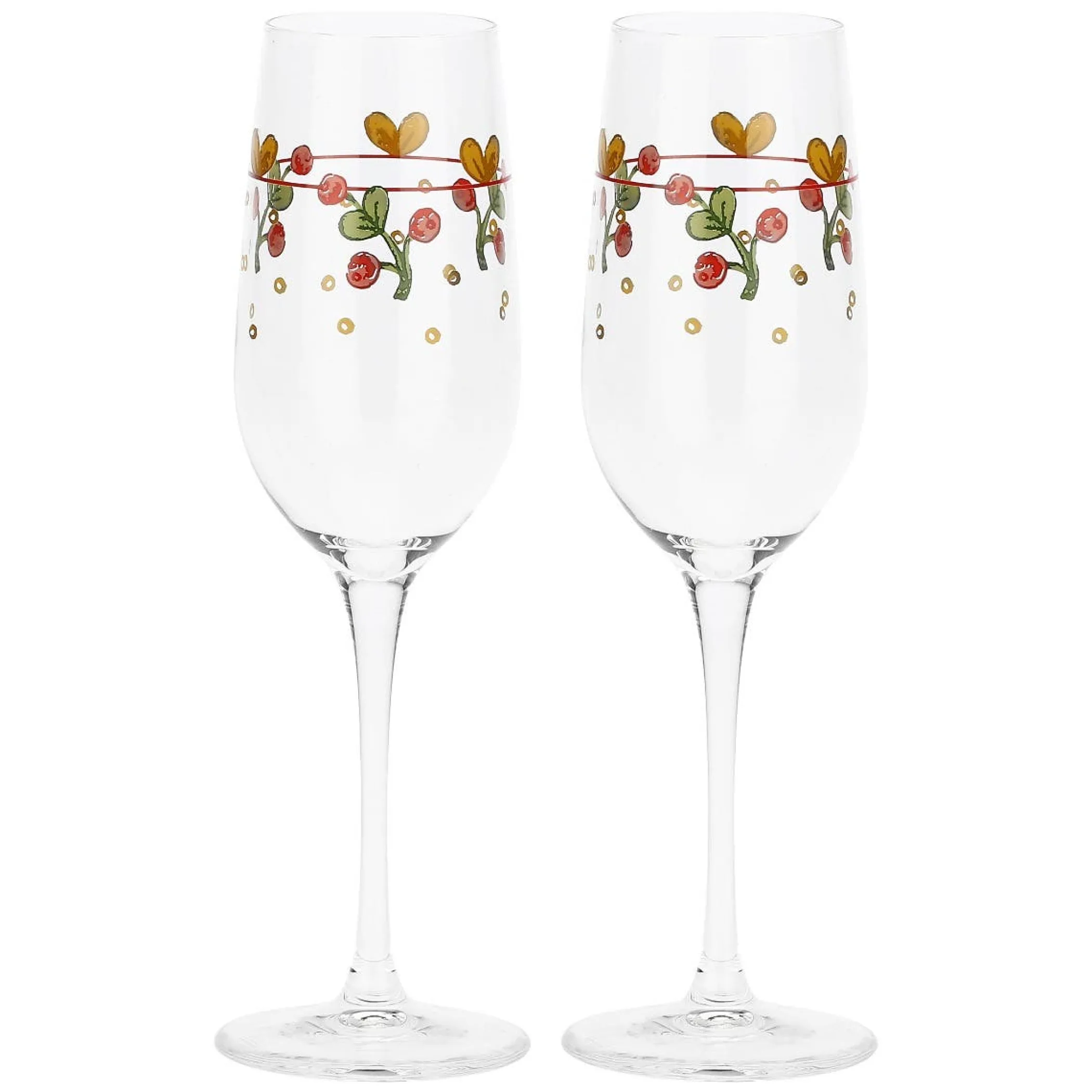 THUN Set 2 flûte Sweet Christmas* Bicchieri E Caraffe|Accessori Natalizi Per La Tavola
