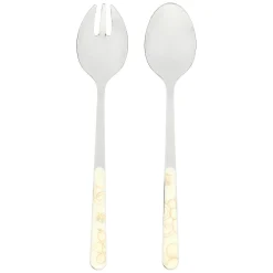 THUN Set 2 mestoli in acciaio inox Elegance forchettone e cucchiaione* Posate E Utensili