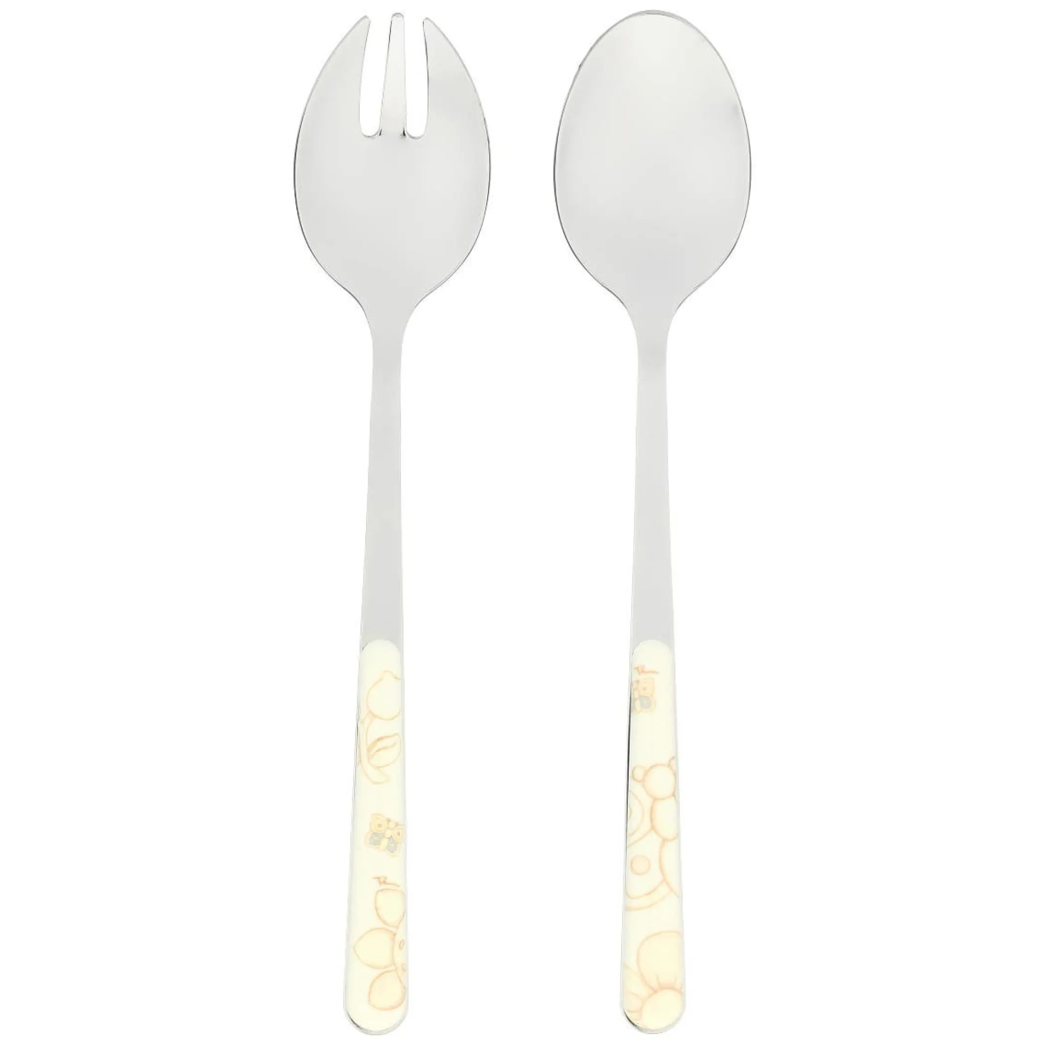 THUN Set 2 mestoli in acciaio inox Elegance forchettone e cucchiaione* Posate E Utensili