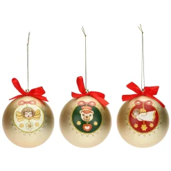 THUN Set 3 palline natalizie oro opaco* Addobbi E Decorazioni Per Albero