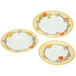 THUN Set 6 piatti in porcellana con bordo floreale* Country|Piatti E Servizi Di Piatti