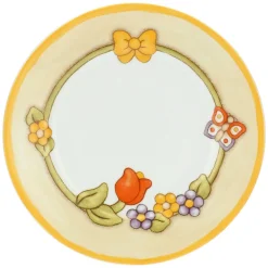 THUN Set 6 piatti in porcellana con bordo floreale* Country|Piatti E Servizi Di Piatti