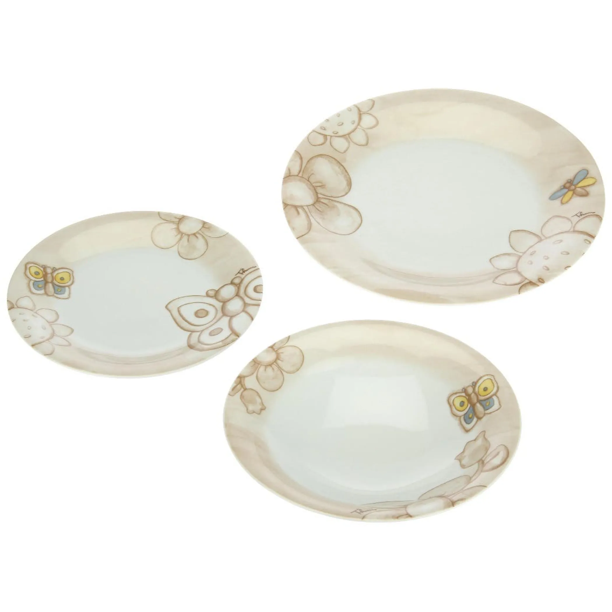 THUN Set 6 piatti in porcellana Elegance* Elegance|Piatti E Servizi Di Piatti