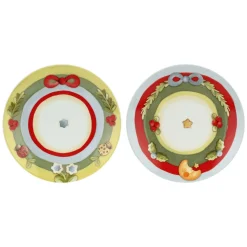 THUN Set 2 piattini dessert in porcellana Bosco Magico* Piatti E Servizi Di Piatti