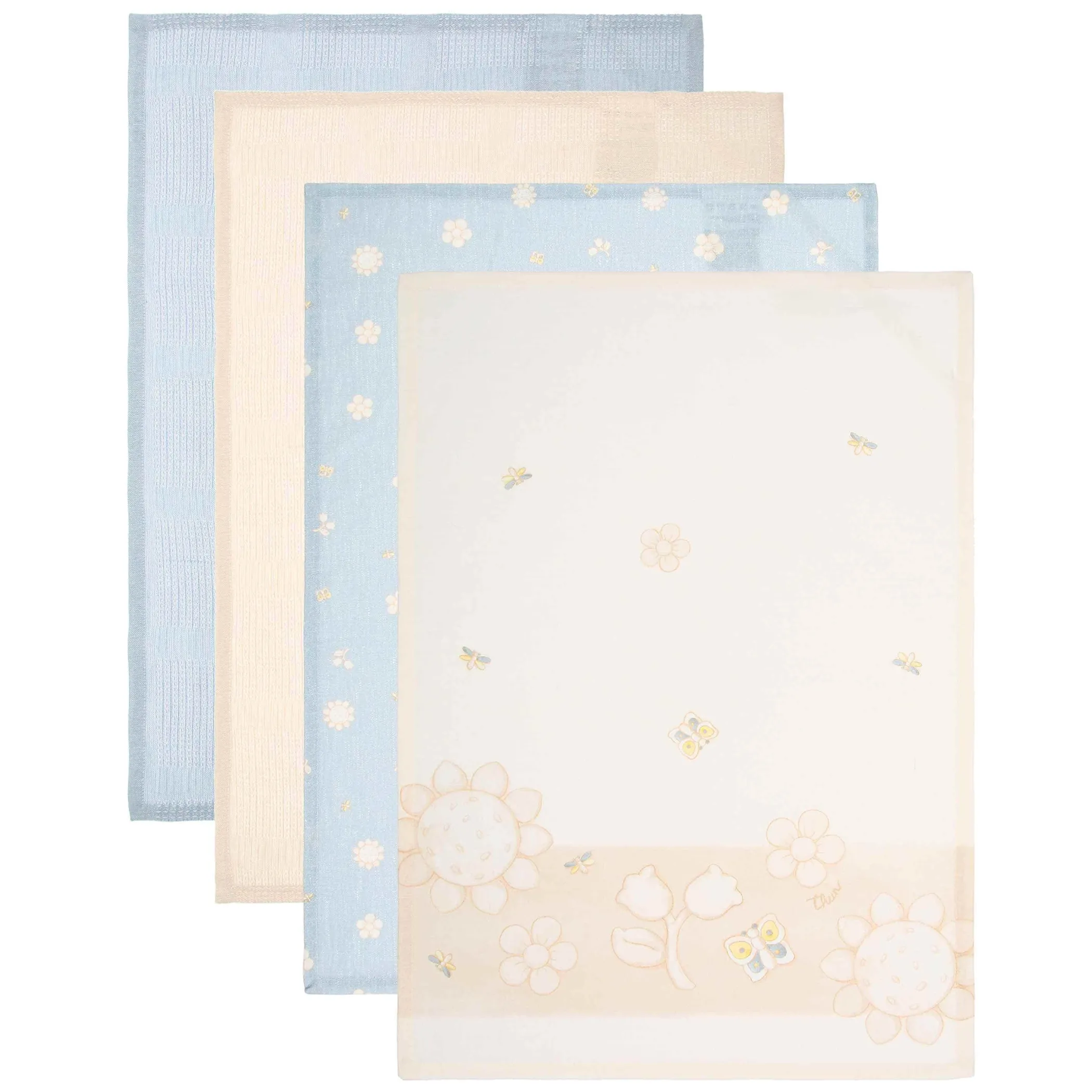 THUN Set 4 strofinacci con cestino in tessuto Elegance* Elegance