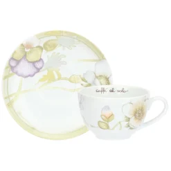 THUN Set 2 tazze colazione con piattino in porcellana Bloom* Set Tazzine E Tazze