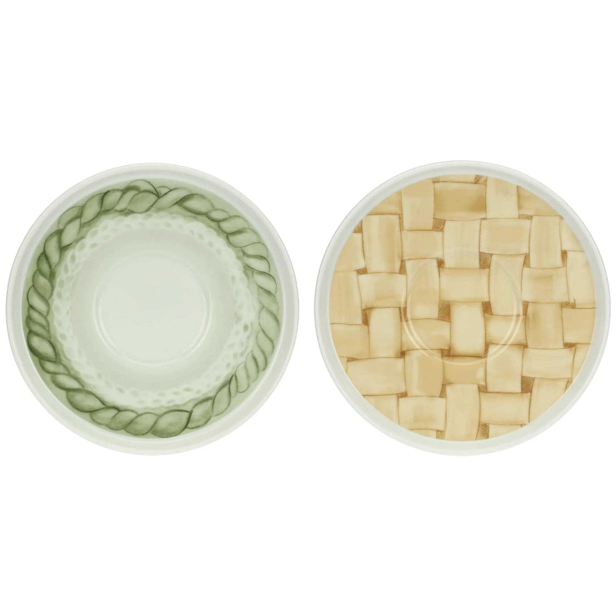 THUN Set 2 tazze colazione con piattino in porcellana AbbracciAMI* Set Tazzine E Tazze