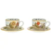 THUN Set 2 tazze Country con fiori, farfalla e uccellino grande* Country|Set Tazzine E Tazze
