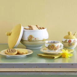 THUN Set 2 tazze Country con fiori, farfalla e uccellino medio* Country|Set Tazzine E Tazze