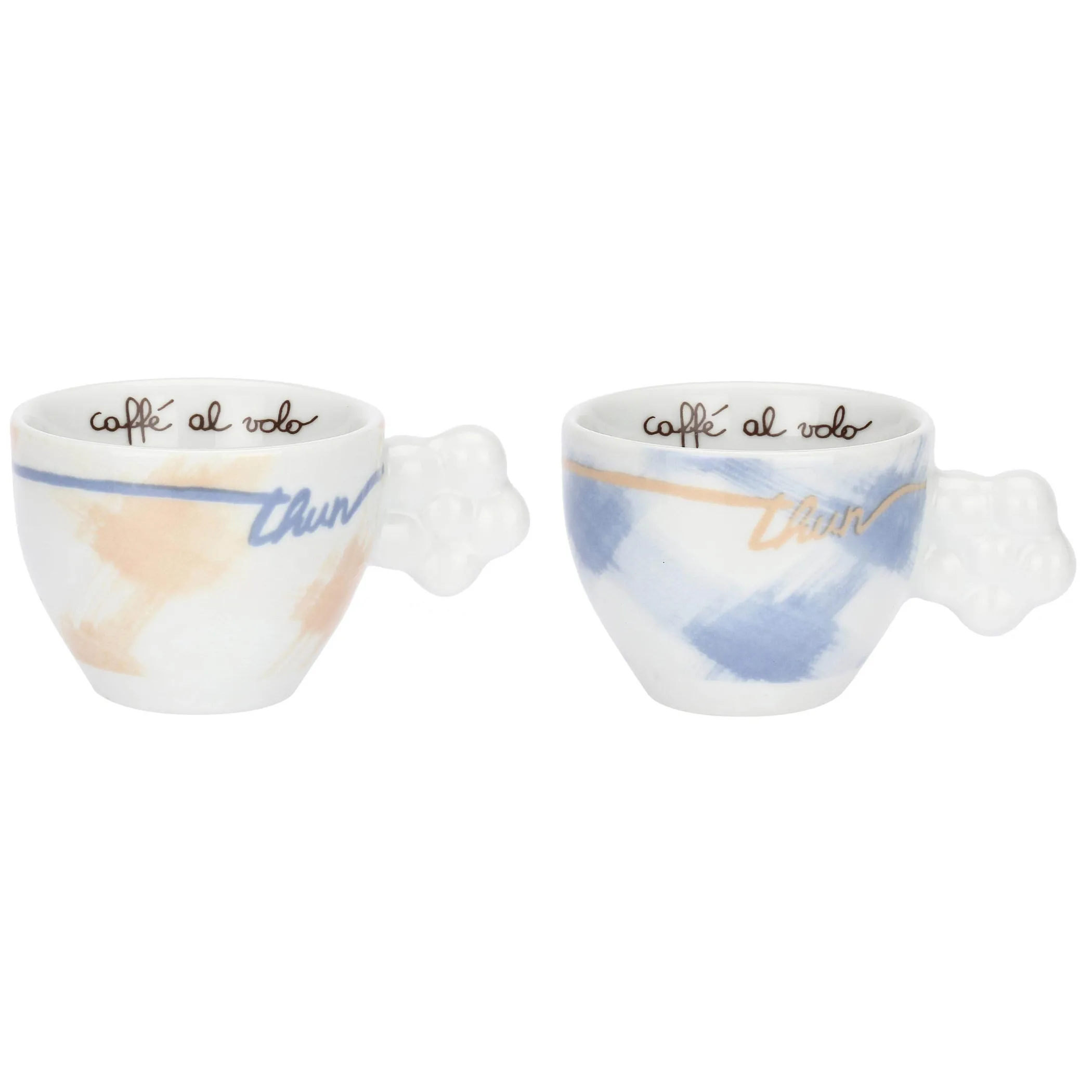 THUN Set 2 tazzine caffè con vassoio in porcellana Pasqua* Set Tazzine E Tazze