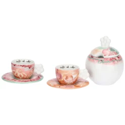 THUN Set 2 tazzine caffè con zuccheriera in porcellana Bloomia* Zuccheriere|Set Tazzine E Tazze