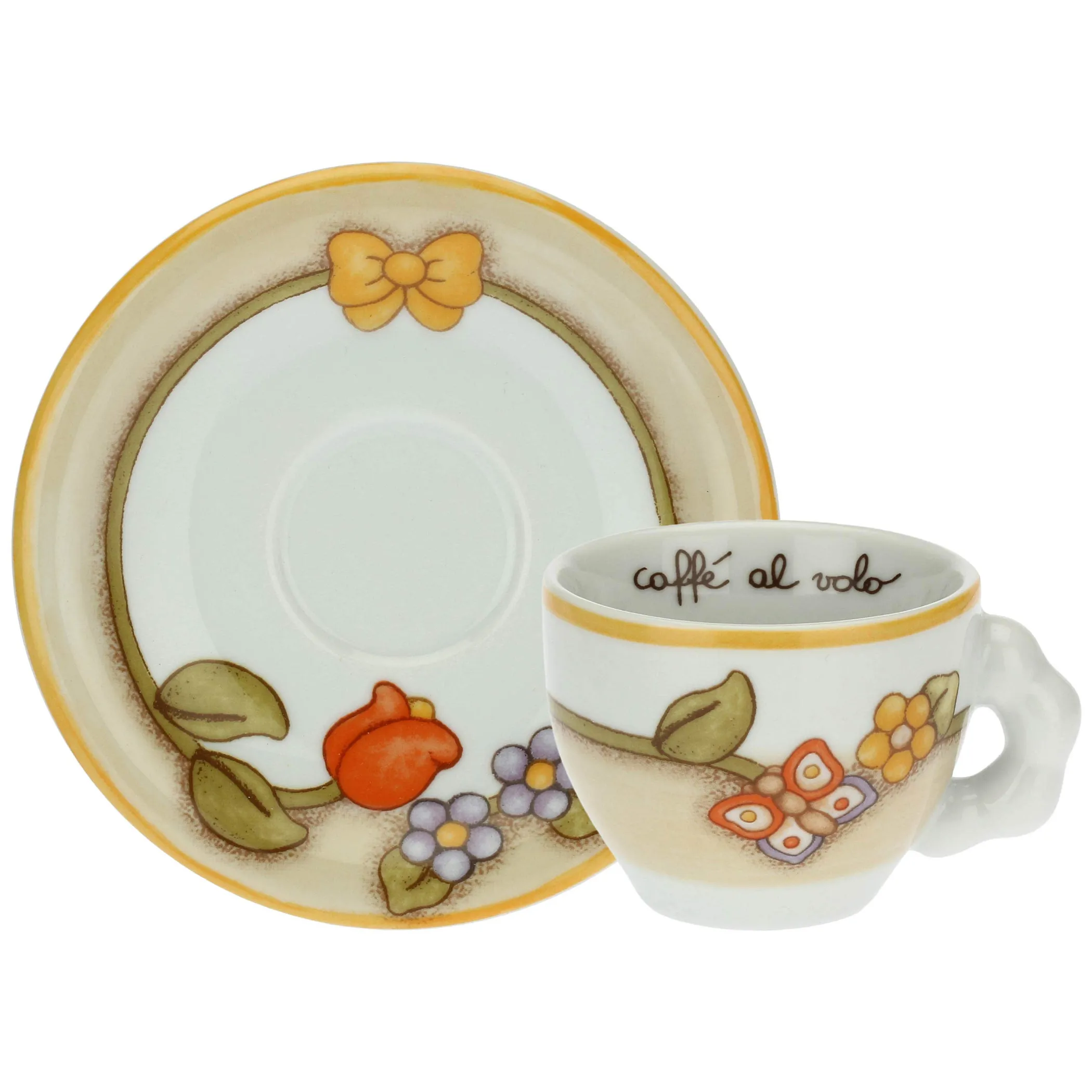 THUN Set 2 tazzine caffè e 2 bicchierini in vetro Country* Country|Set Tazzine E Tazze