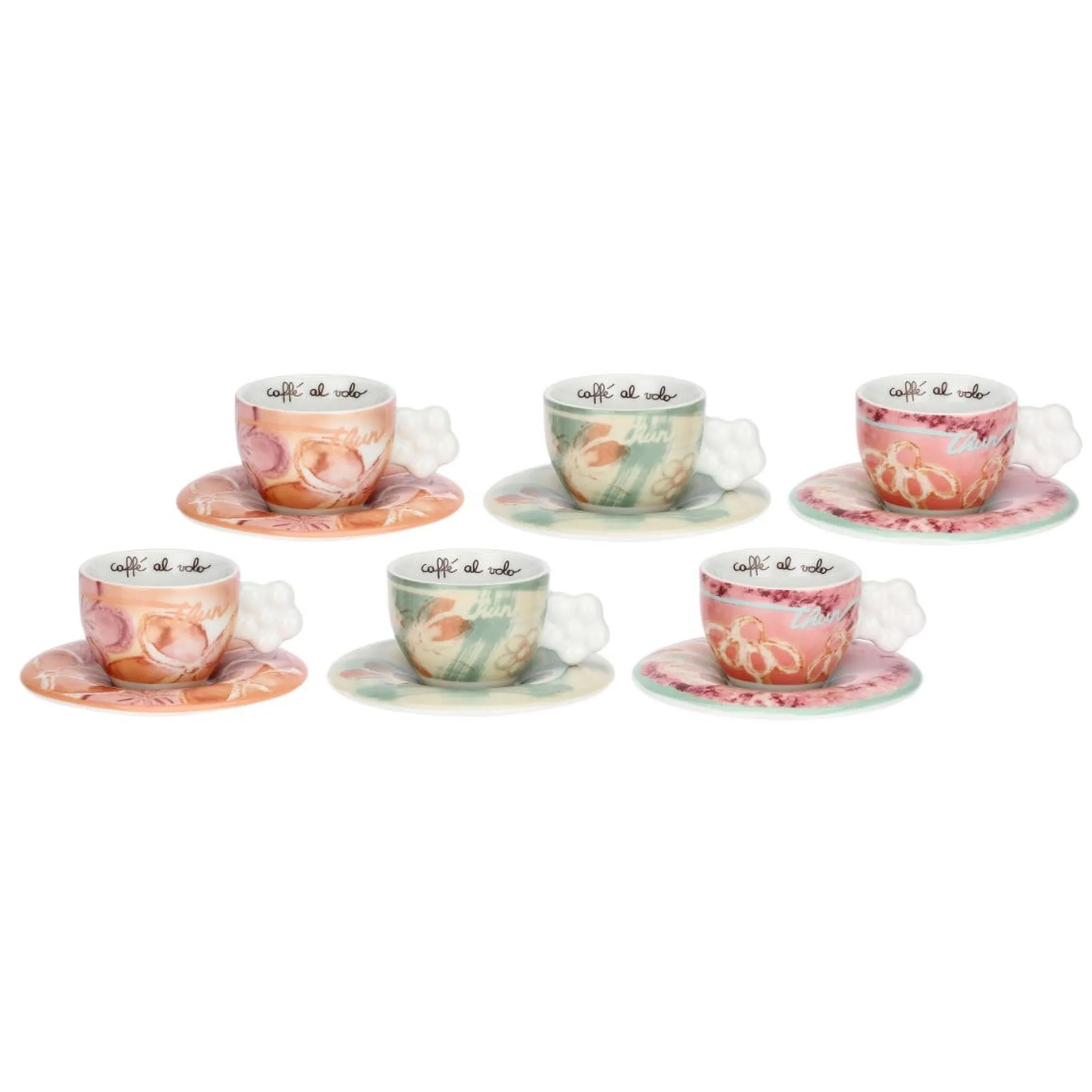 THUN Set 6 tazzine caffè in porcellana Bloomia* Set Tazzine E Tazze
