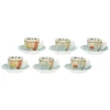 THUN Set 6 tazzine caffè in porcellana Mare da amare* Set Tazzine E Tazze