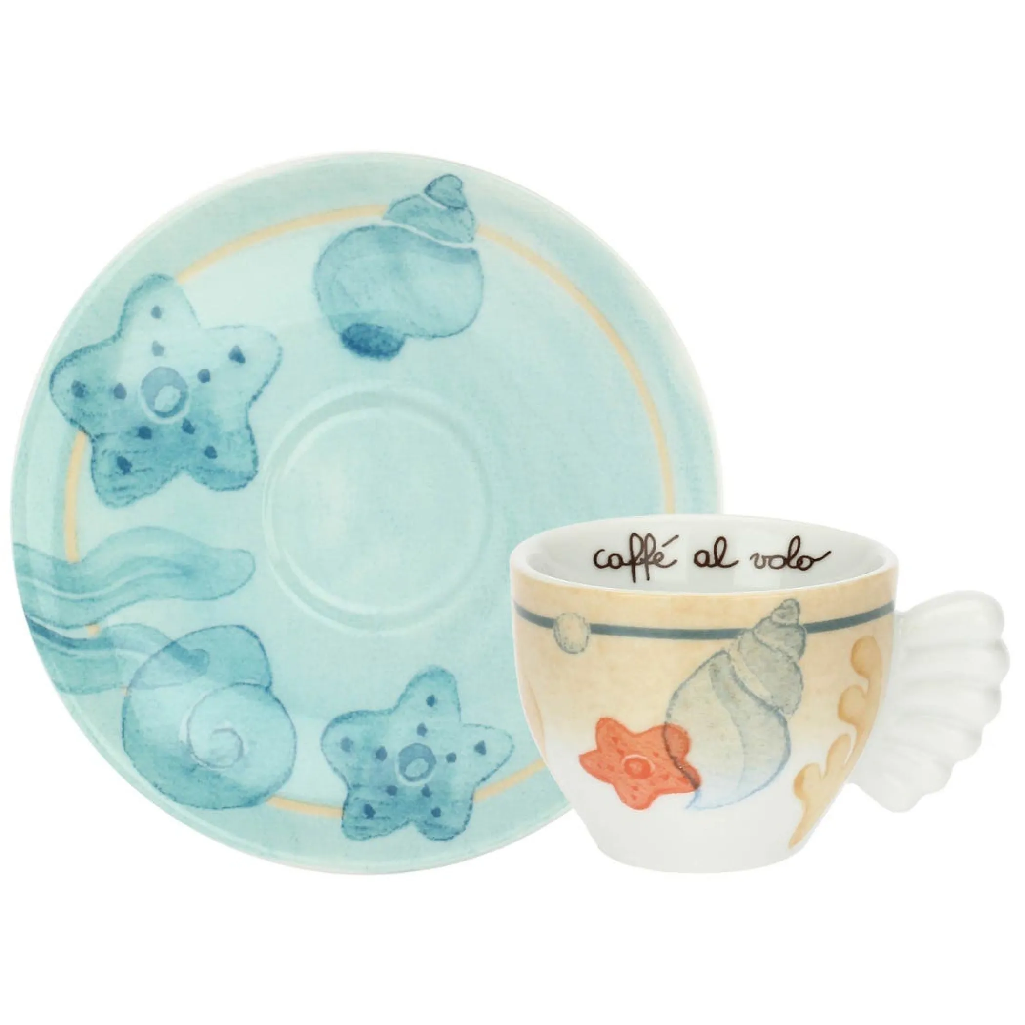 THUN Set 6 tazzine caffè in porcellana Mare da amare* Set Tazzine E Tazze