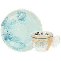 THUN Set 6 tazzine caffè in porcellana Mare da amare* Set Tazzine E Tazze