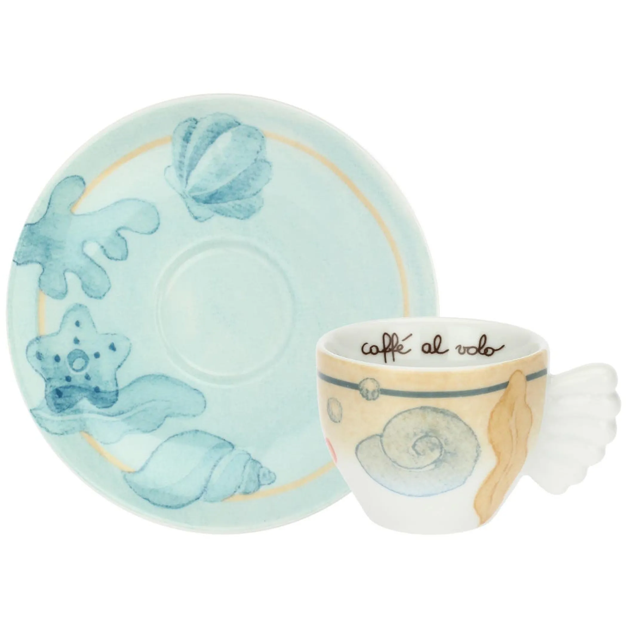 THUN Set 6 tazzine caffè in porcellana Mare da amare* Set Tazzine E Tazze