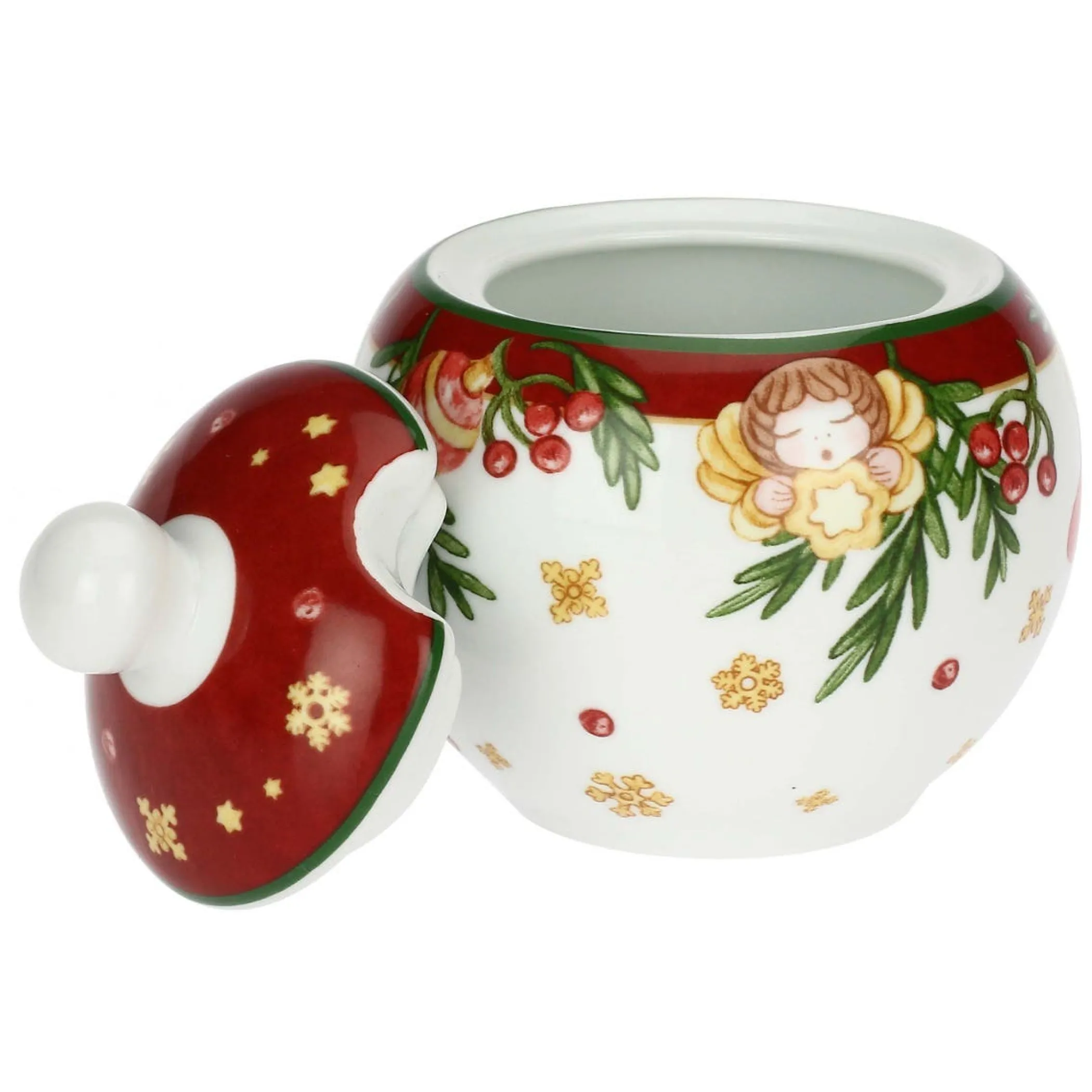 THUN Set 2 tazzine espresso e zuccheriera in porcellana Sorprese di Natale* Set Tazzine E Tazze|Accessori Natalizi Per La Tavola
