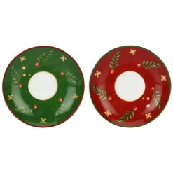 THUN Set 2 tazzine espresso e zuccheriera in porcellana Sorprese di Natale* Set Tazzine E Tazze|Accessori Natalizi Per La Tavola