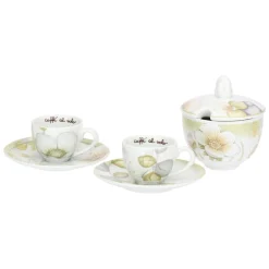 THUN Set 2 tazzine espresso e zuccheriera in porcellana Bloom* Set Tazzine E Tazze