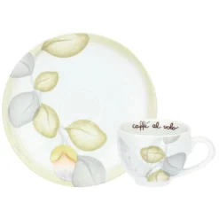 THUN Set 2 tazzine espresso e zuccheriera in porcellana Bloom* Set Tazzine E Tazze