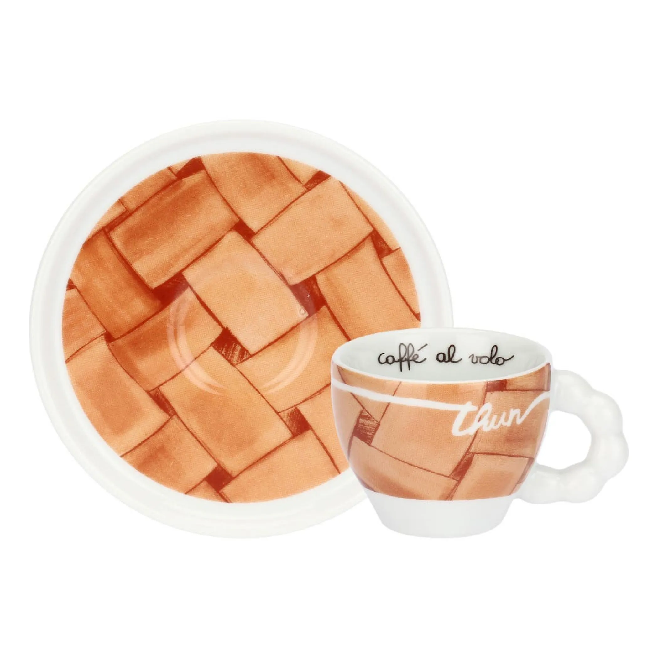 THUN Set 2 tazzine espresso e zuccheriera in porcellana AbbracciAMI* Set Tazzine E Tazze