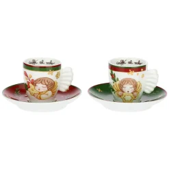 THUN Set 6 tazzine espresso in porcellana Sorprese di Natale* Set Tazzine E Tazze|Accessori Natalizi Per La Tavola