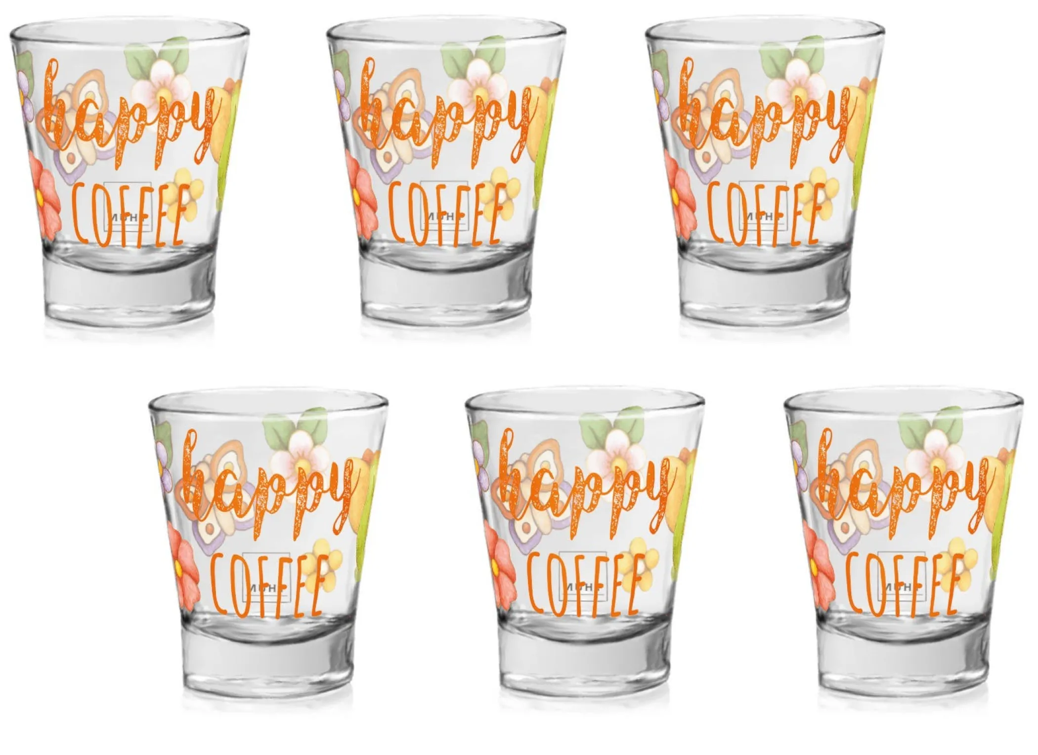 THUN Set 6 tazzine per caffè Happy Country* Set Tazzine E Tazze