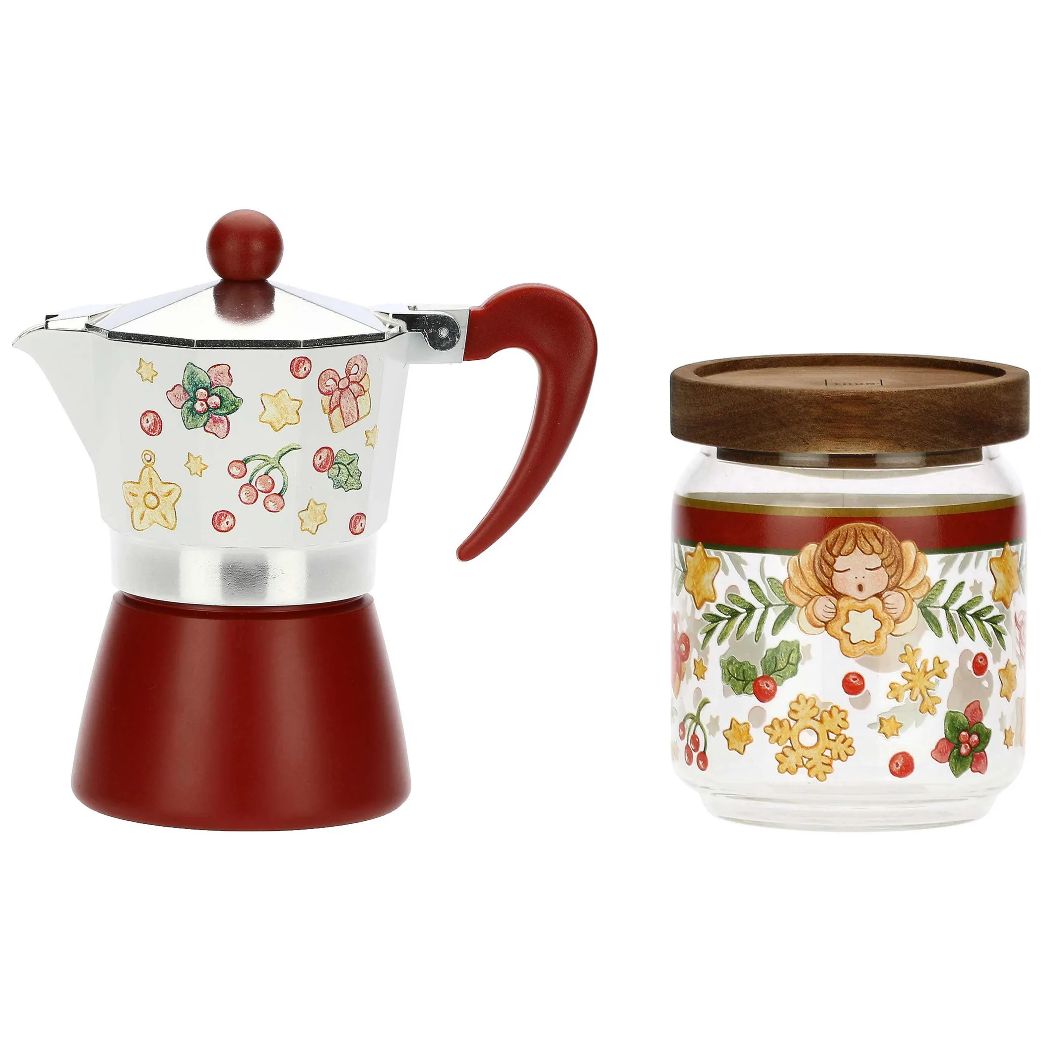 THUN Set caffettiera e barattolo porta caffè Sorprese di Natale* Teiere, Caffettiere|Accessori Natalizi Per La Tavola