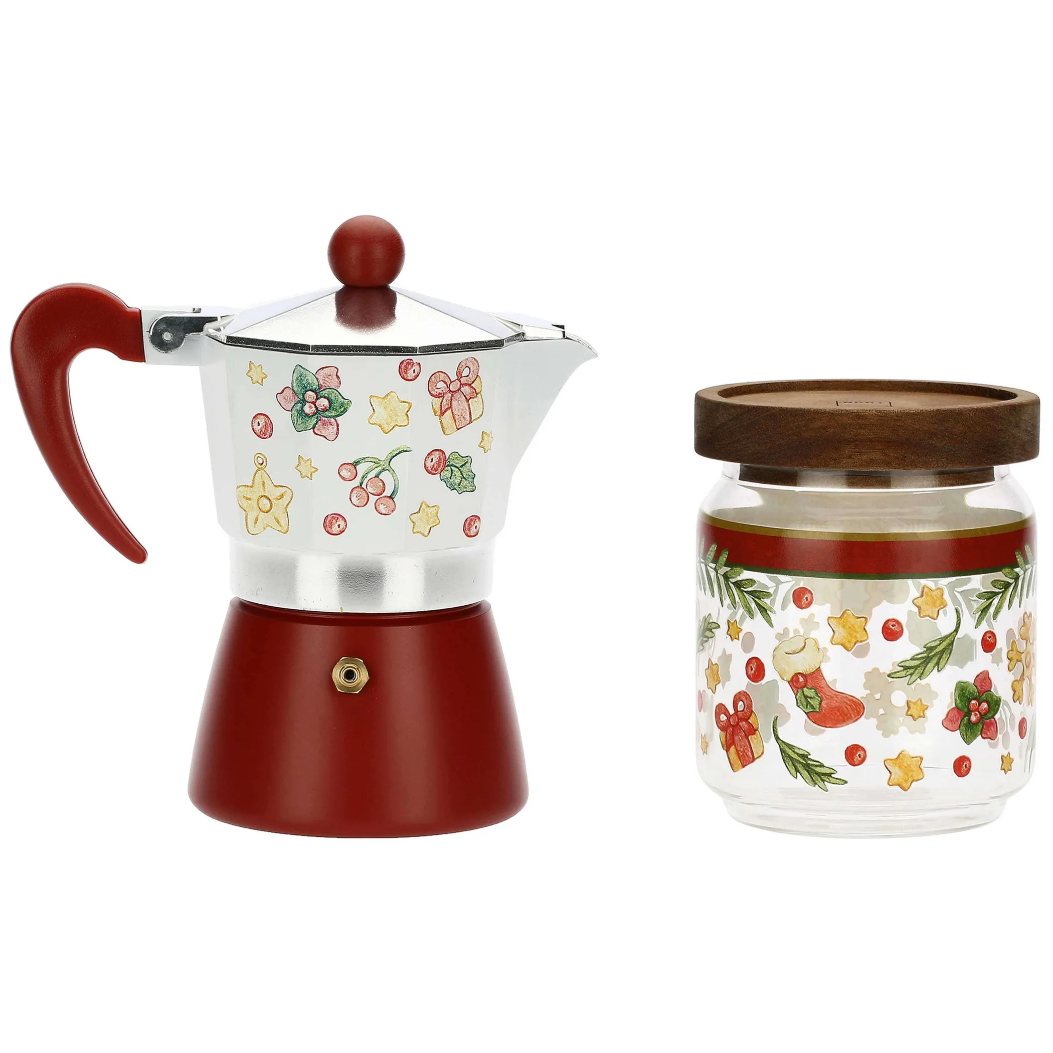 THUN Set caffettiera e barattolo porta caffè Sorprese di Natale* Teiere, Caffettiere|Accessori Natalizi Per La Tavola