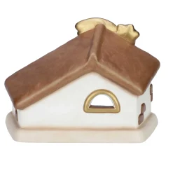 THUN Set capanna con stella cometa e Sacra Famiglia con Gesù, Giuseppe e Maria bianco* Presepe